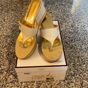 Coach wedge sandals